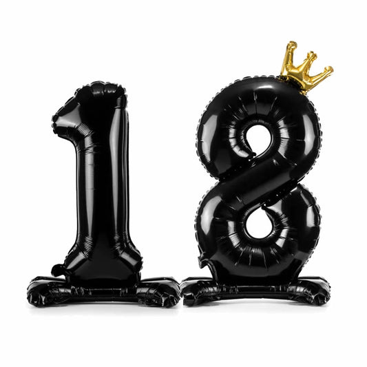 Giant Standing 18 Balloons Black