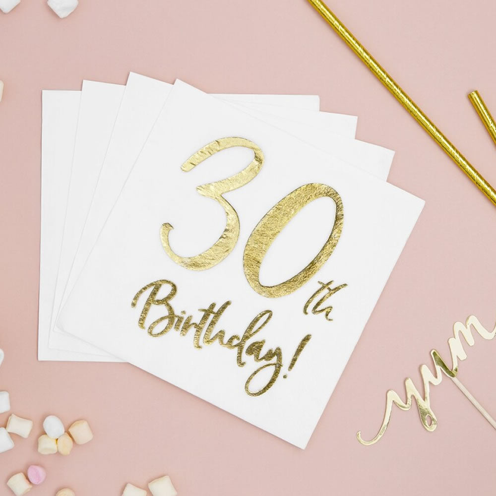 30th Birthday Party Napkins