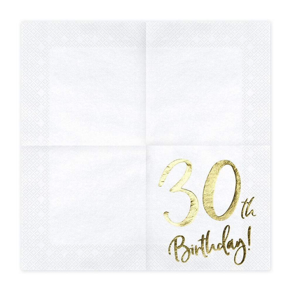 30th Birthday Party Napkins