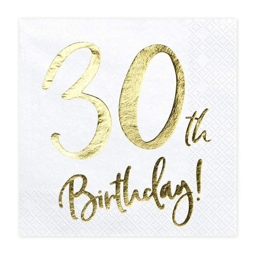 30th Birthday Party Napkins