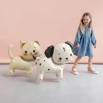 Cat Foil Balloon on Wheels