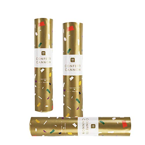 15cm Luxe Gold Mini Confetti Cannon