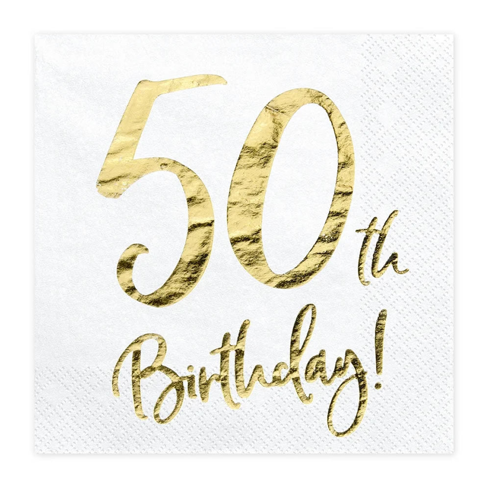 50th Birthday Party Napkins