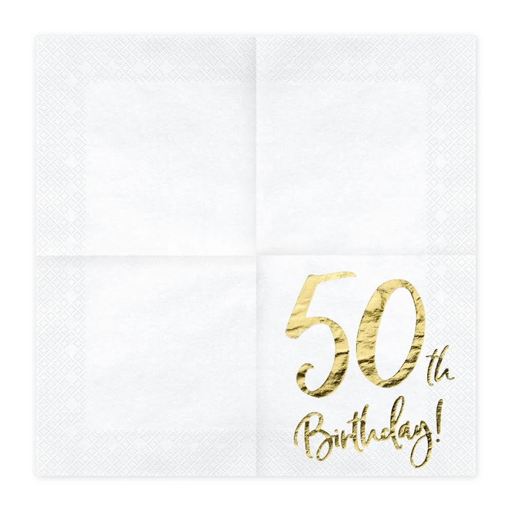 50th Birthday Party Napkins