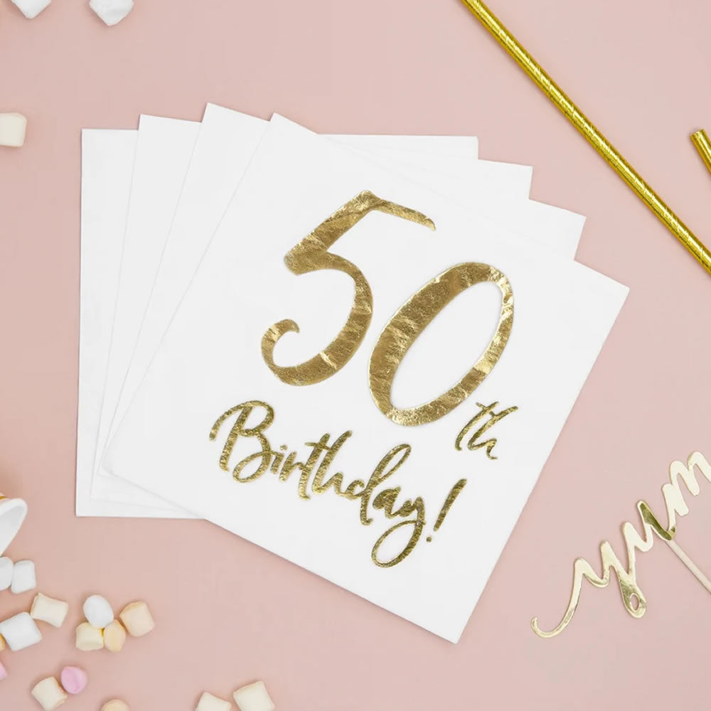 50th Birthday Party Napkins