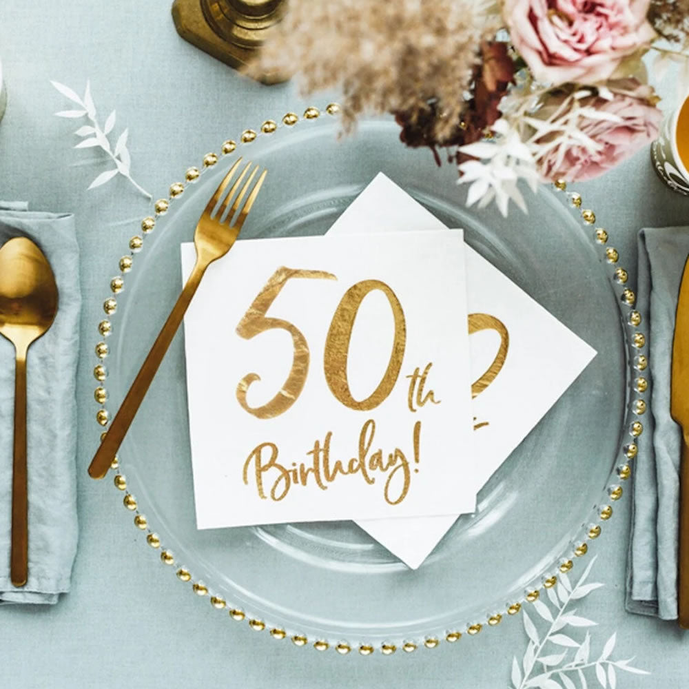 50th Birthday Party Napkins