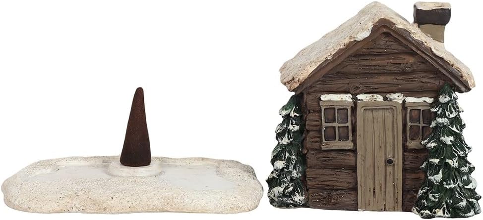 Log Cabin Incense Cone Burner
