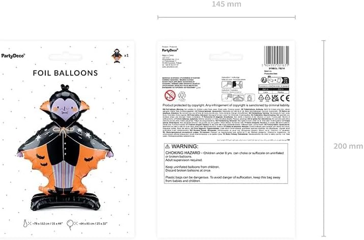Standing Dracula Foil Balloon