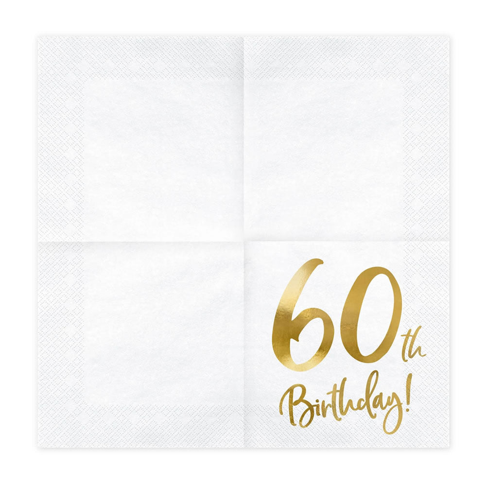 60th Birthday Party Napkins