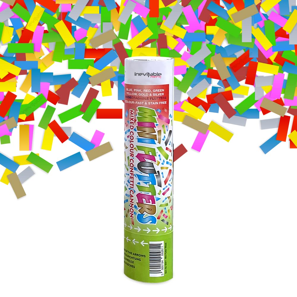 25cm Confetti Cannon - Mixed Colour