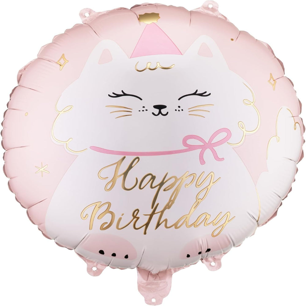 Kitty Cat Happy Birthday Foil Balloon