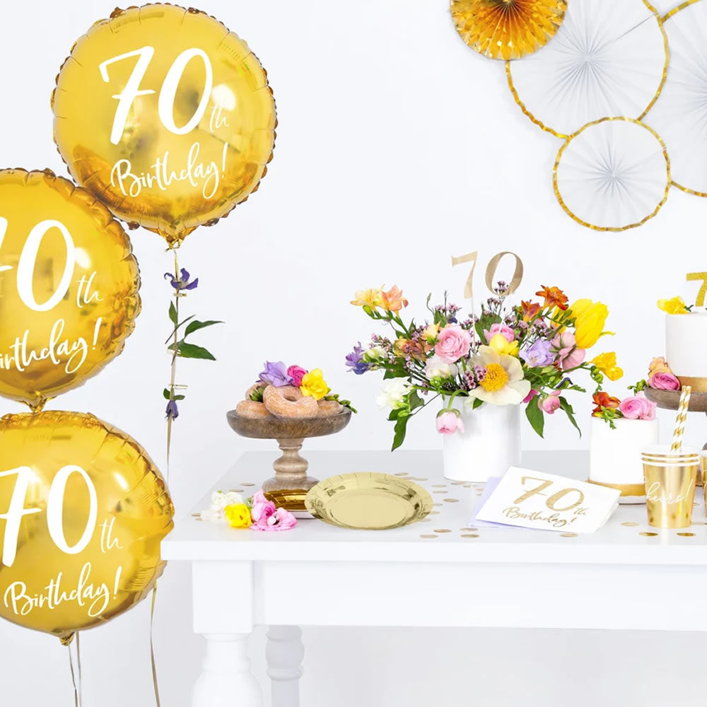 70th Birthday Party Napkins