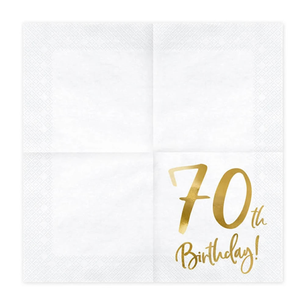 70th Birthday Party Napkins