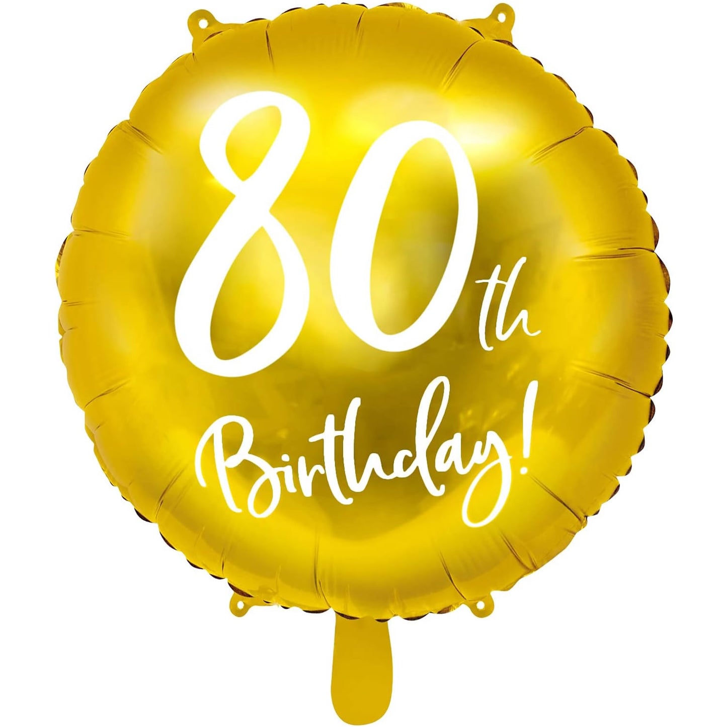 80th Birthday Gold Foil Balloon