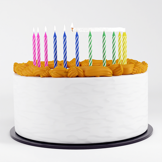 Pack of 12 Quicklight Birthday Candles