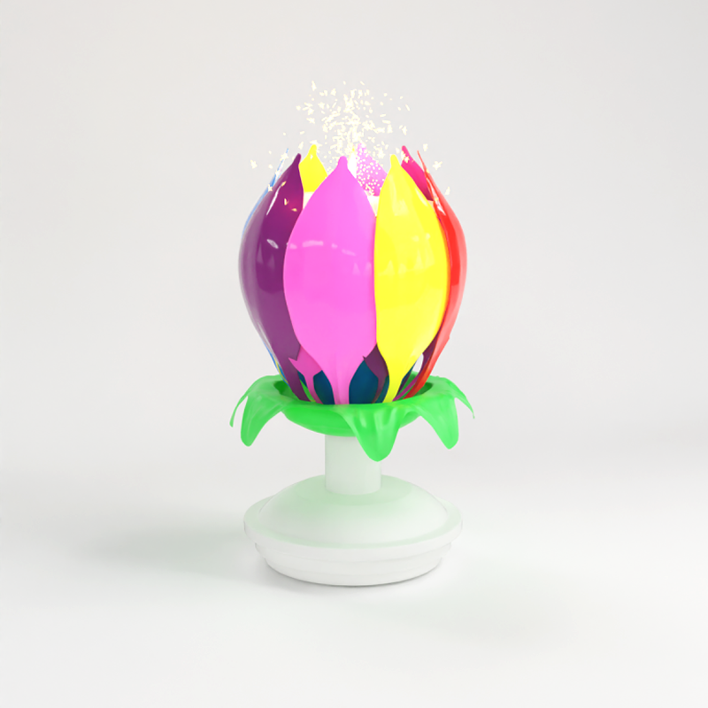Quicklight Musical Birthday Lotus Flower Candle