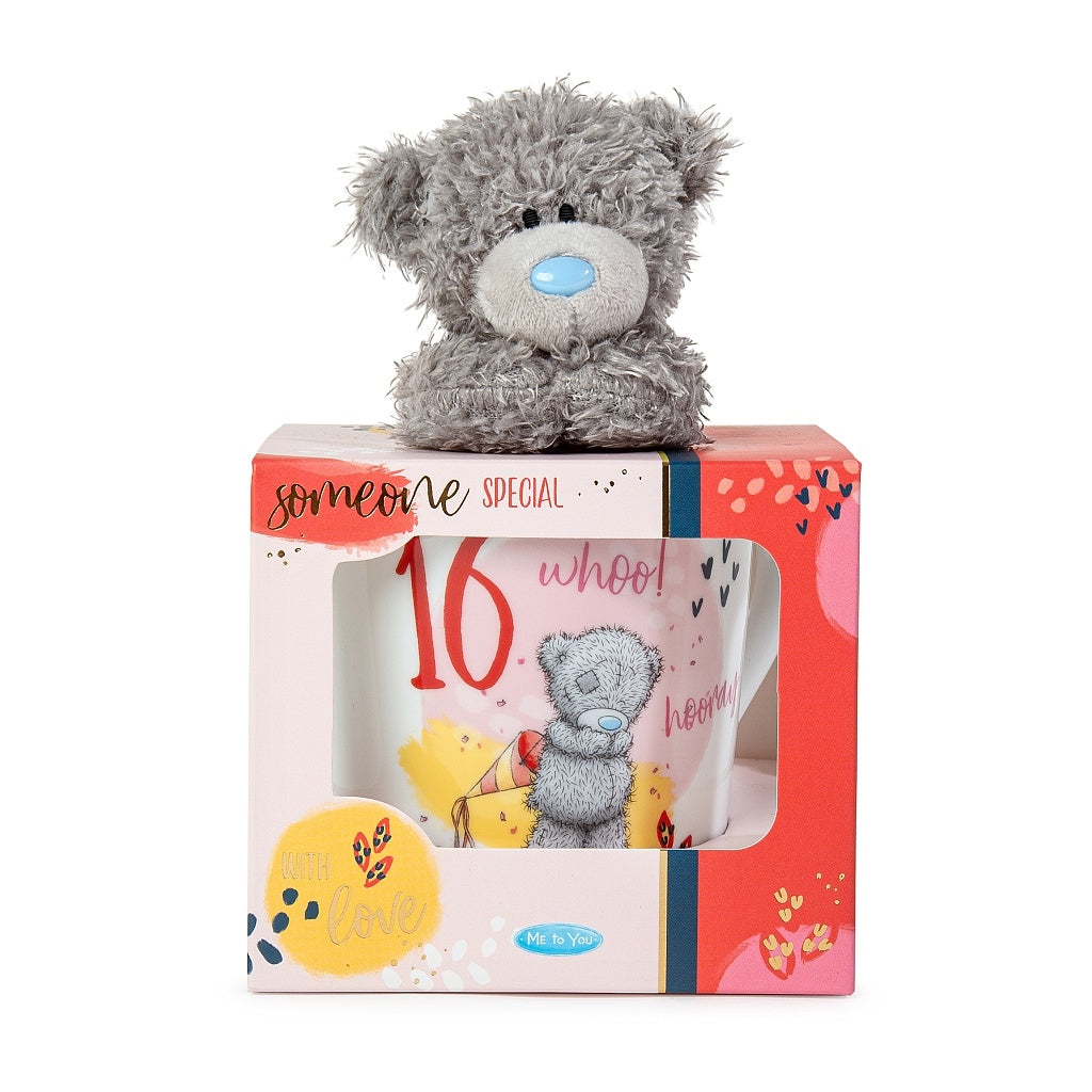 16th Birthday Mug Ceramic & Plush Gift Set