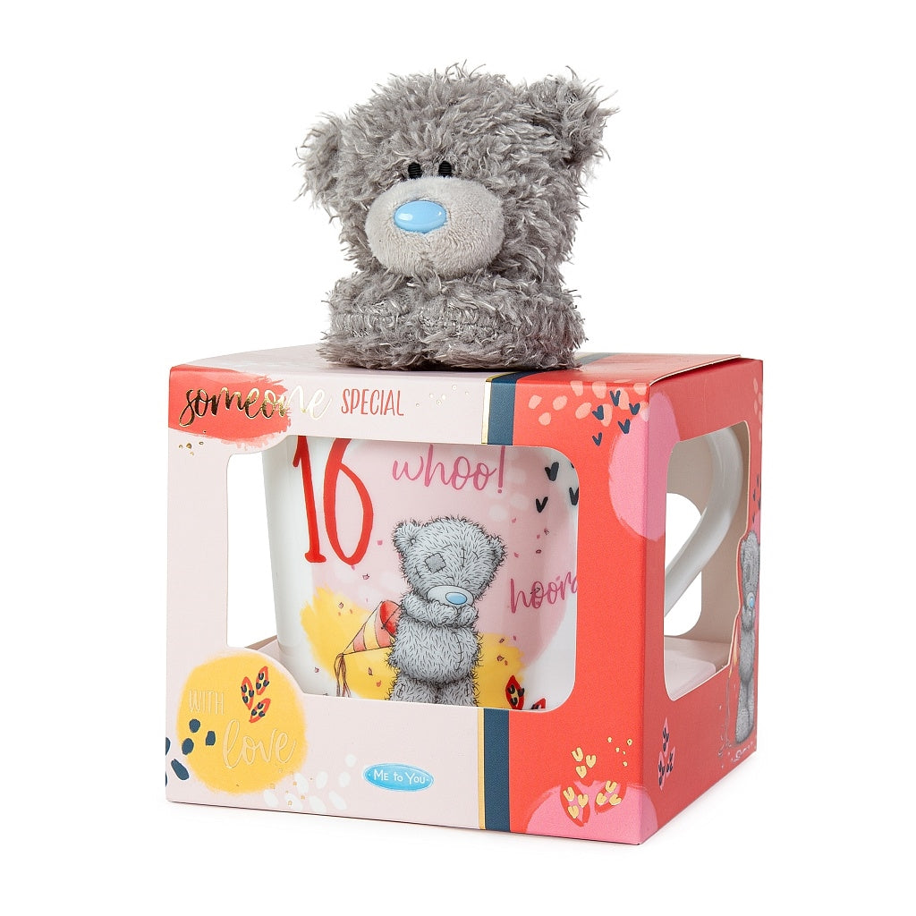 16th Birthday Mug Ceramic & Plush Gift Set