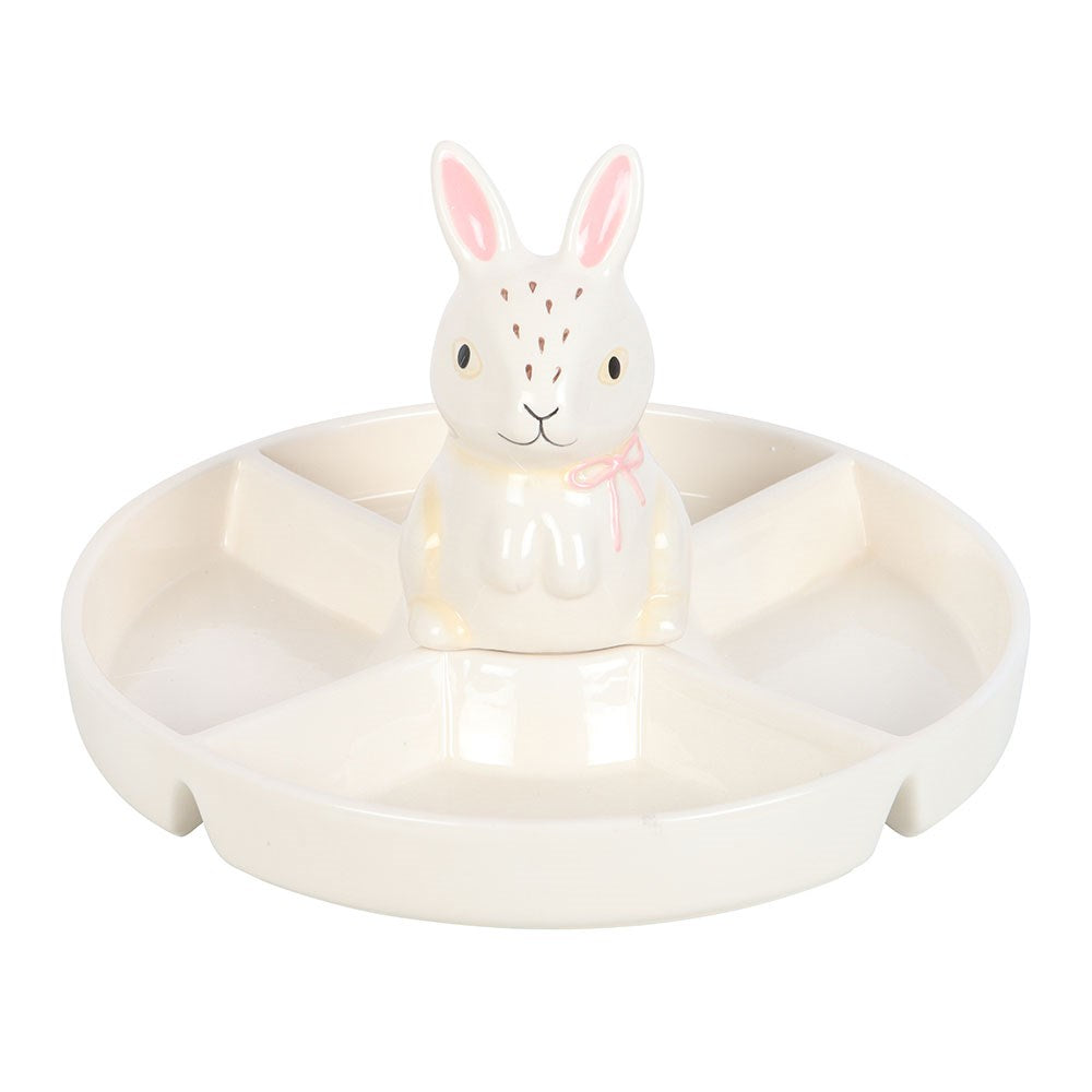Large Ceramic Bunny Serving Dish