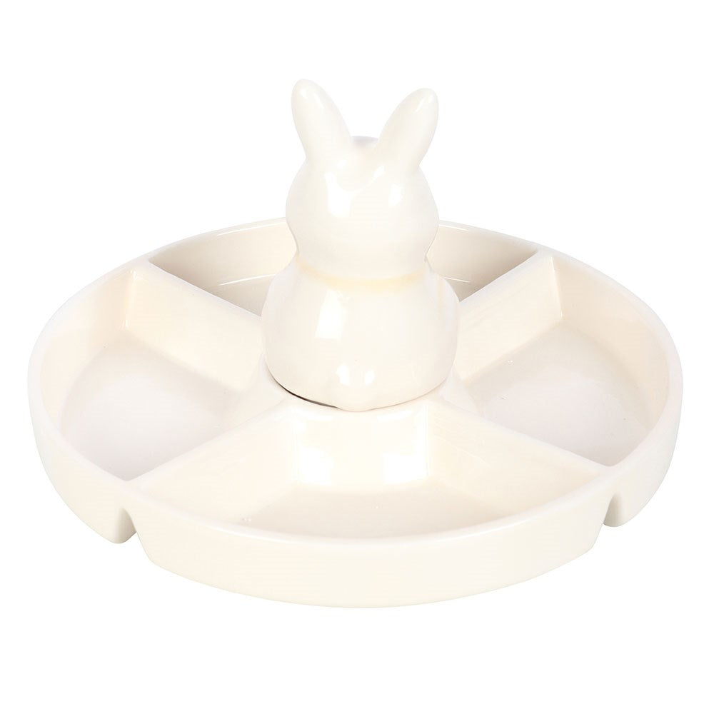 Large Ceramic Bunny Serving Dish