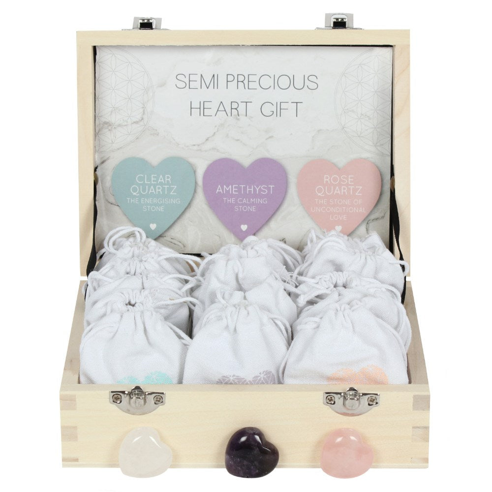 Semi-Precious Crystal Heart Gift