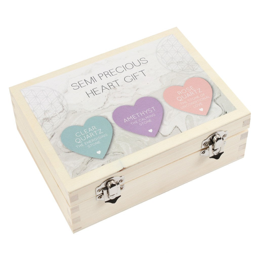 Semi-Precious Crystal Heart Gift