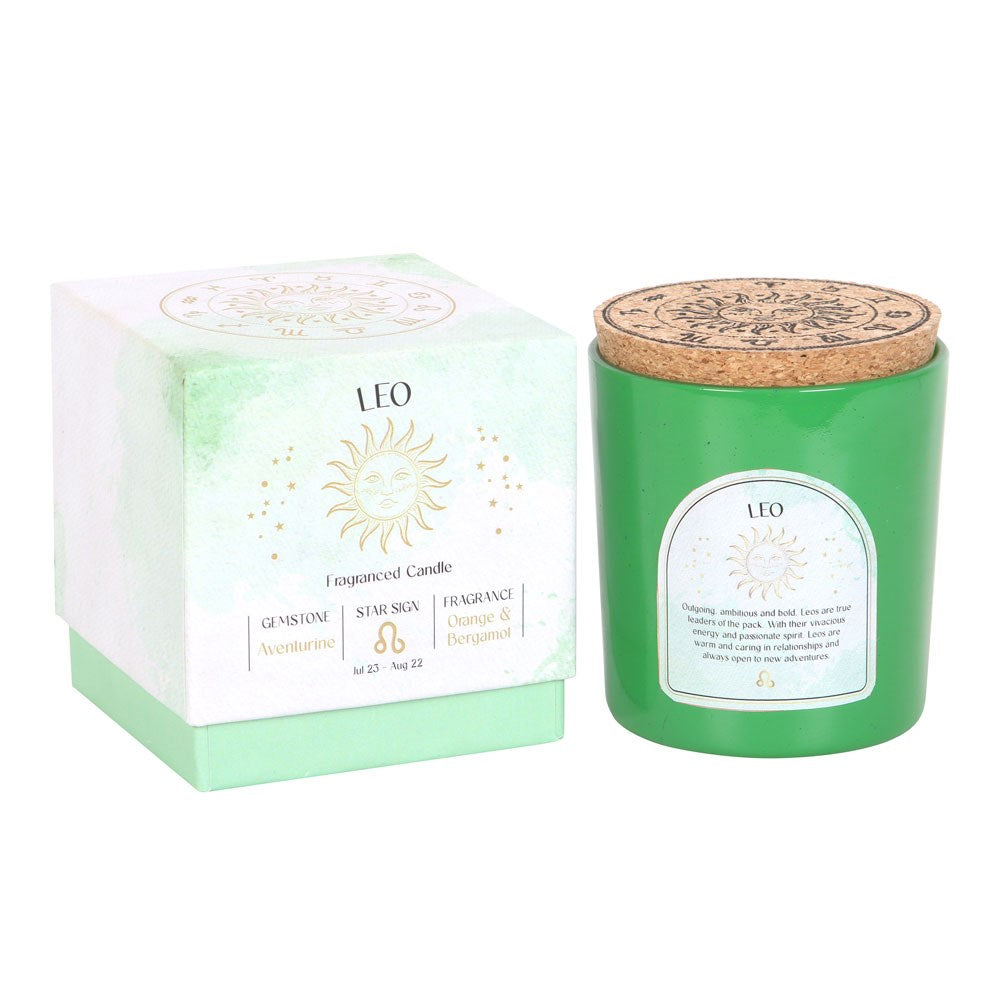 Leo Zodiac Candle