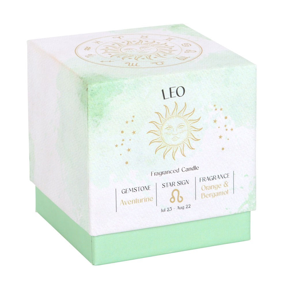 Leo Zodiac Candle