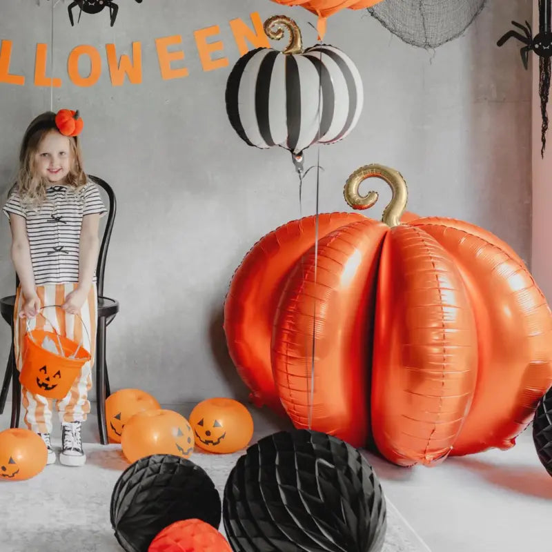 Giant 3D Pumpkin Foil Balloon