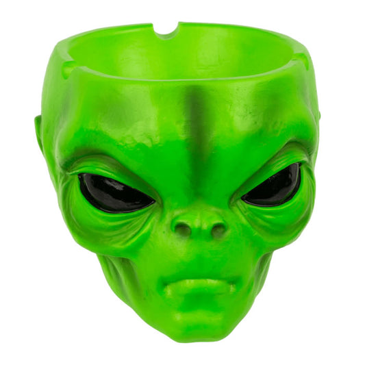 Green Alien Head Ashtray