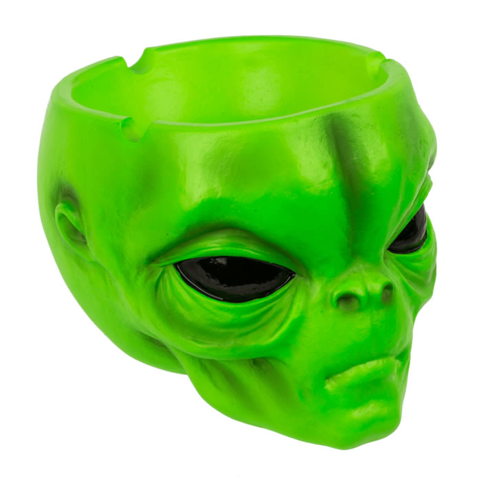 Green Alien Head Ashtray