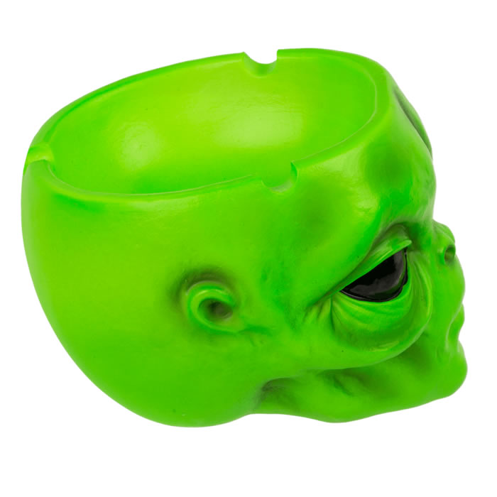 Green Alien Head Ashtray