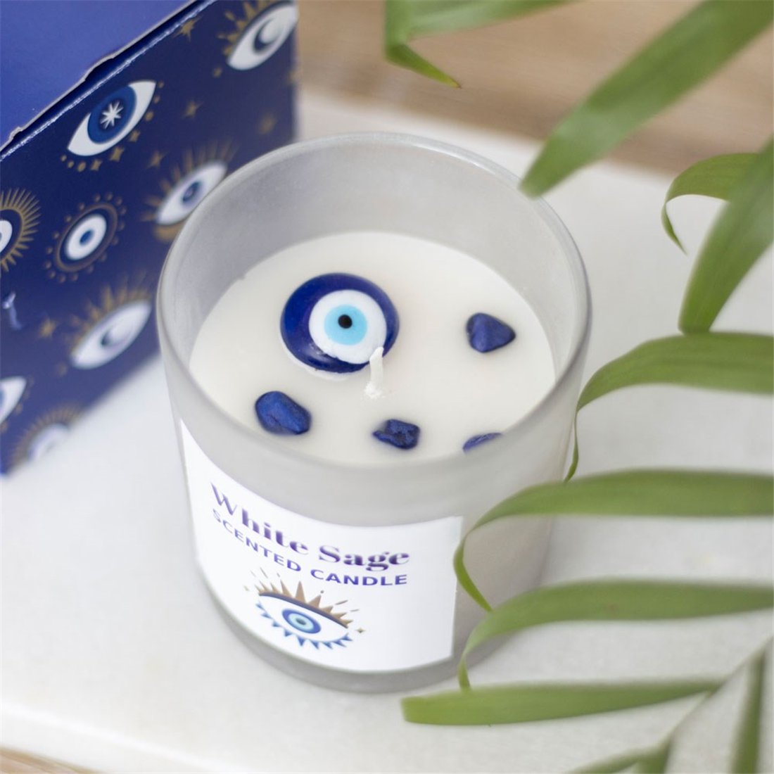 All Seeing Eye White Sage Candle