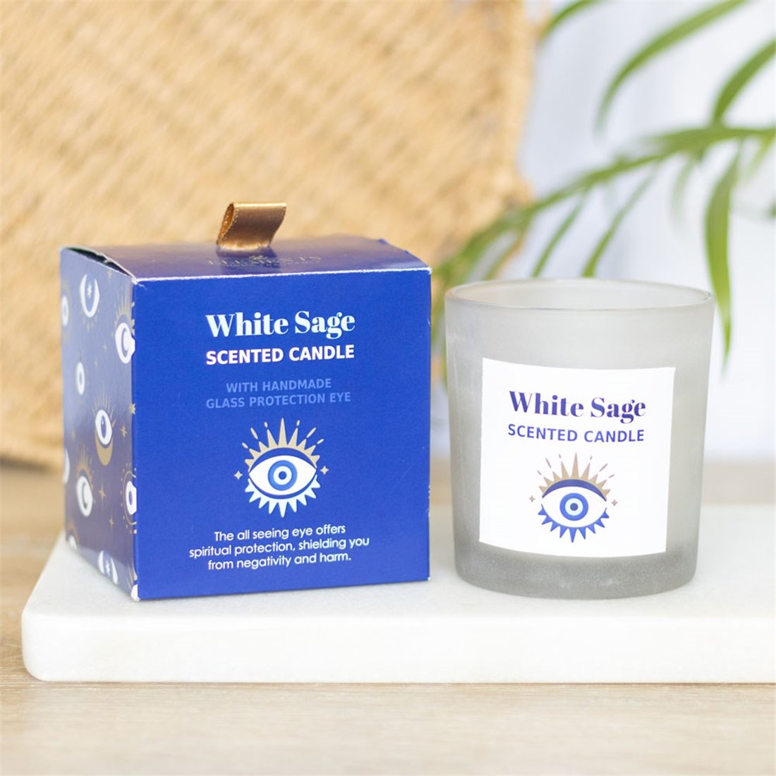 All Seeing Eye White Sage Candle