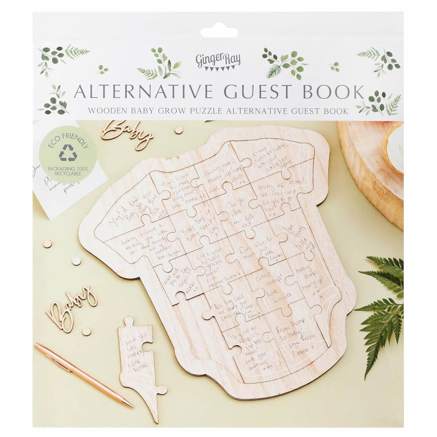 Baby Shower Alternative Guest Book Puzzle