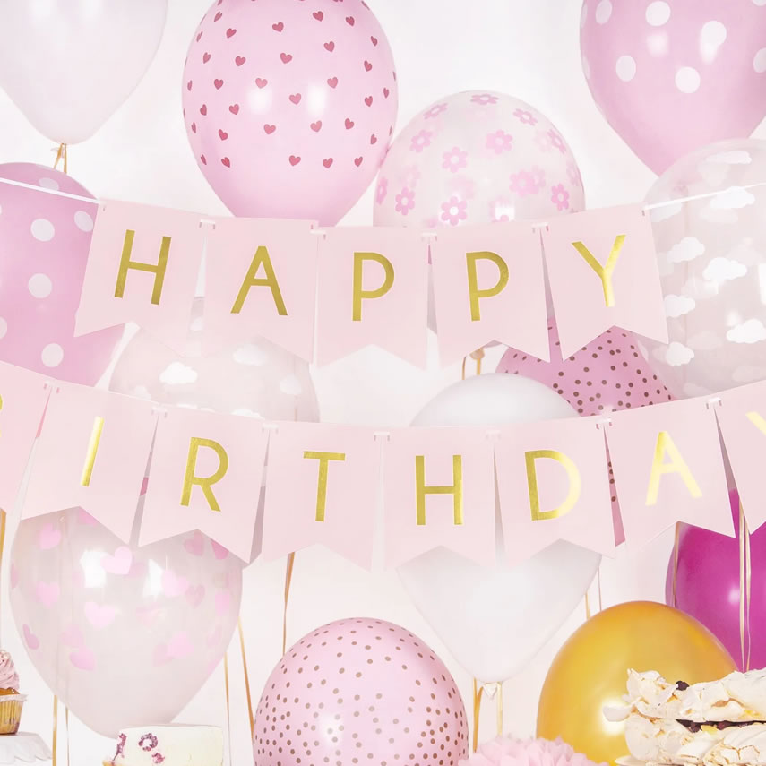 Happy Birthday Banner DIY Set