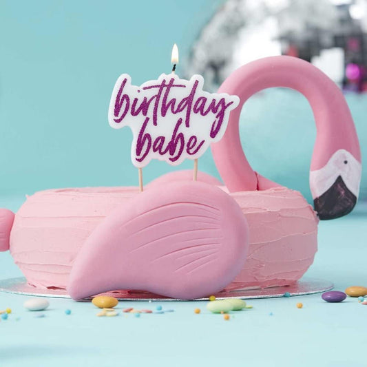 Birthday Babe Cake Candle
