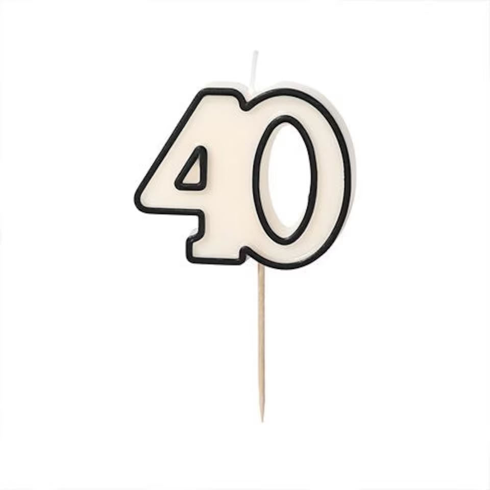 Birthday Candle Number 40