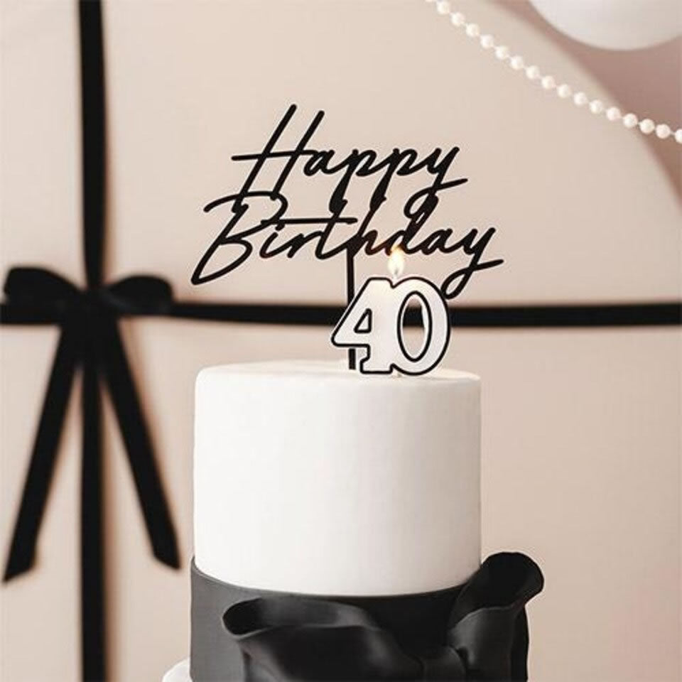 Birthday Candle Number 40