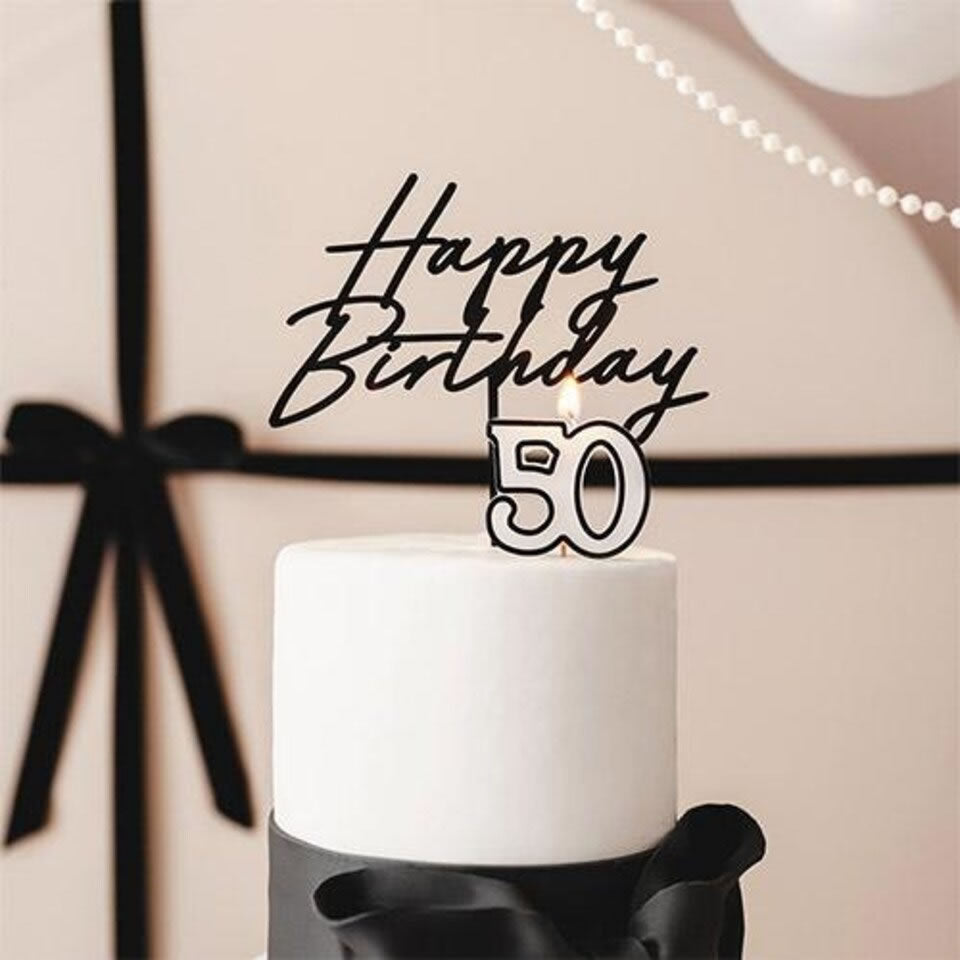 Birthday Candle Number 50