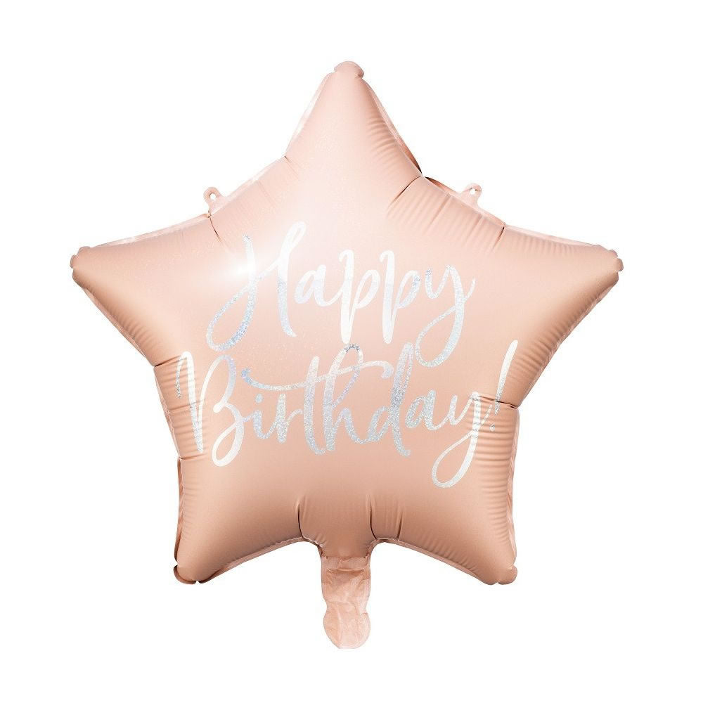 Pink Happy Birthday Balloon