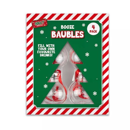 Booze Baubles, Pack of 4