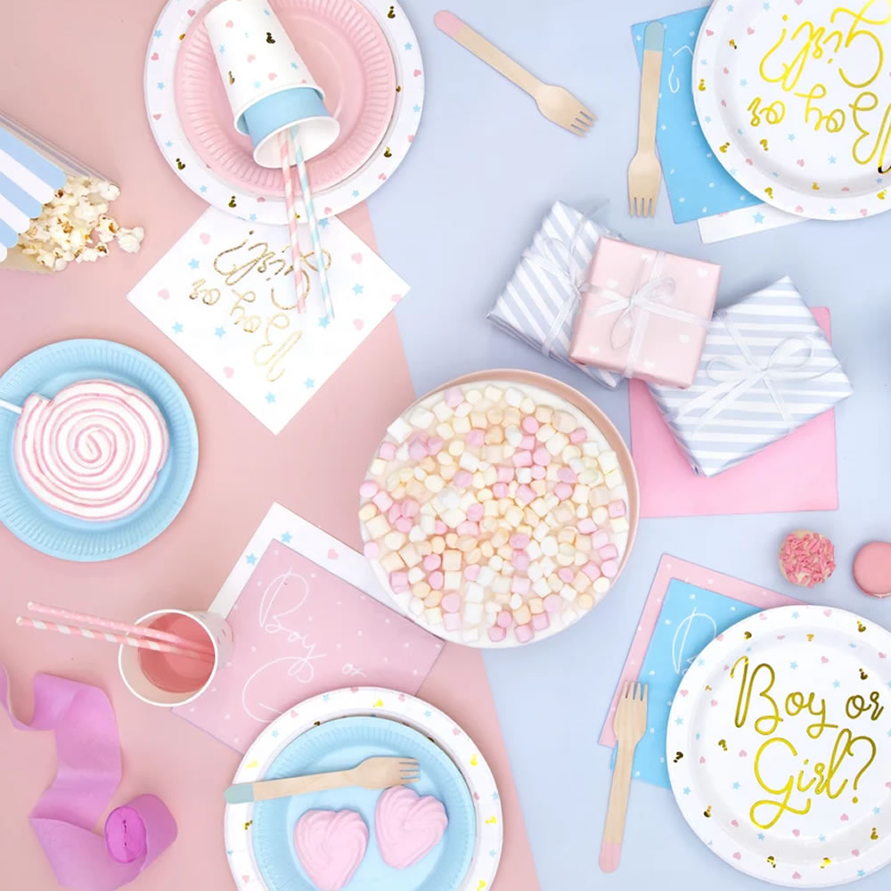 Boy or Girl Gender Reveal Napkins