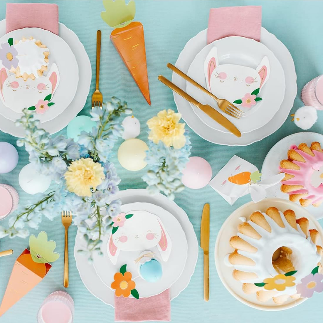Cute Bunny Paper Napkins