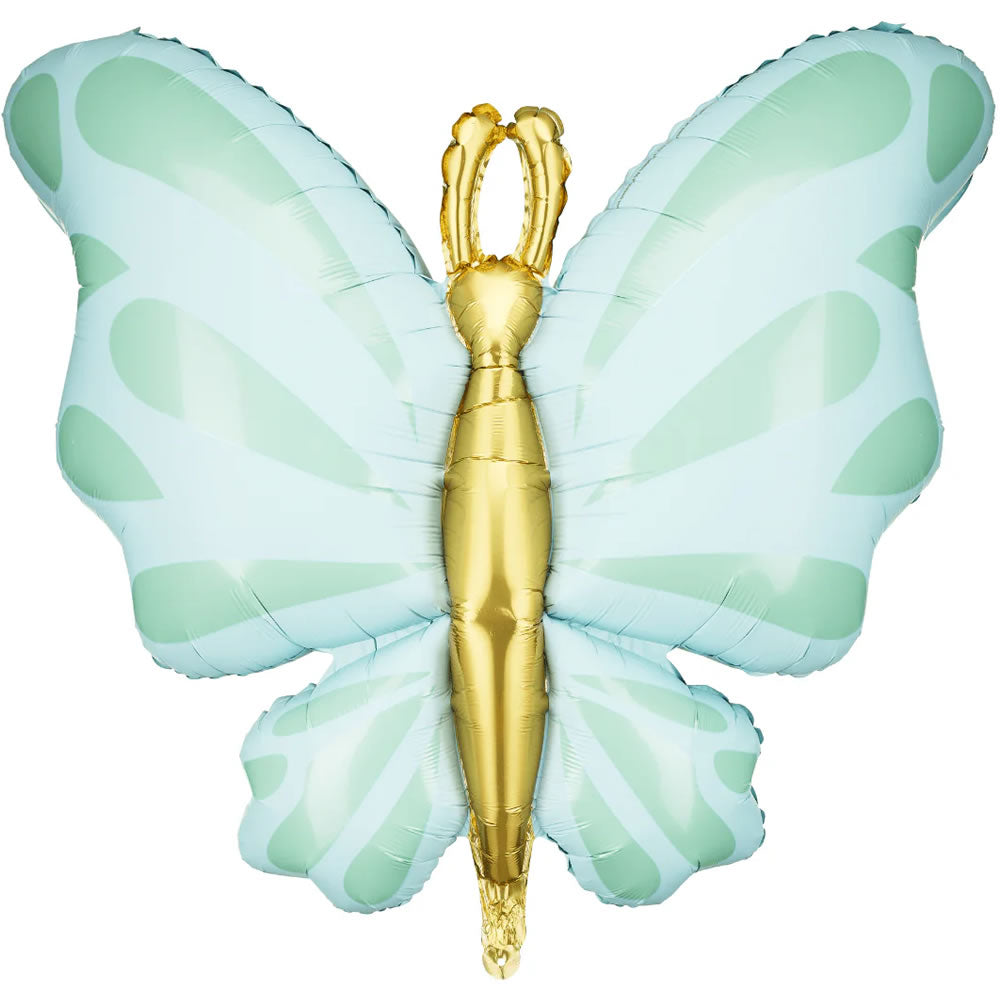 Large Butterfly Balloon - Mint Green