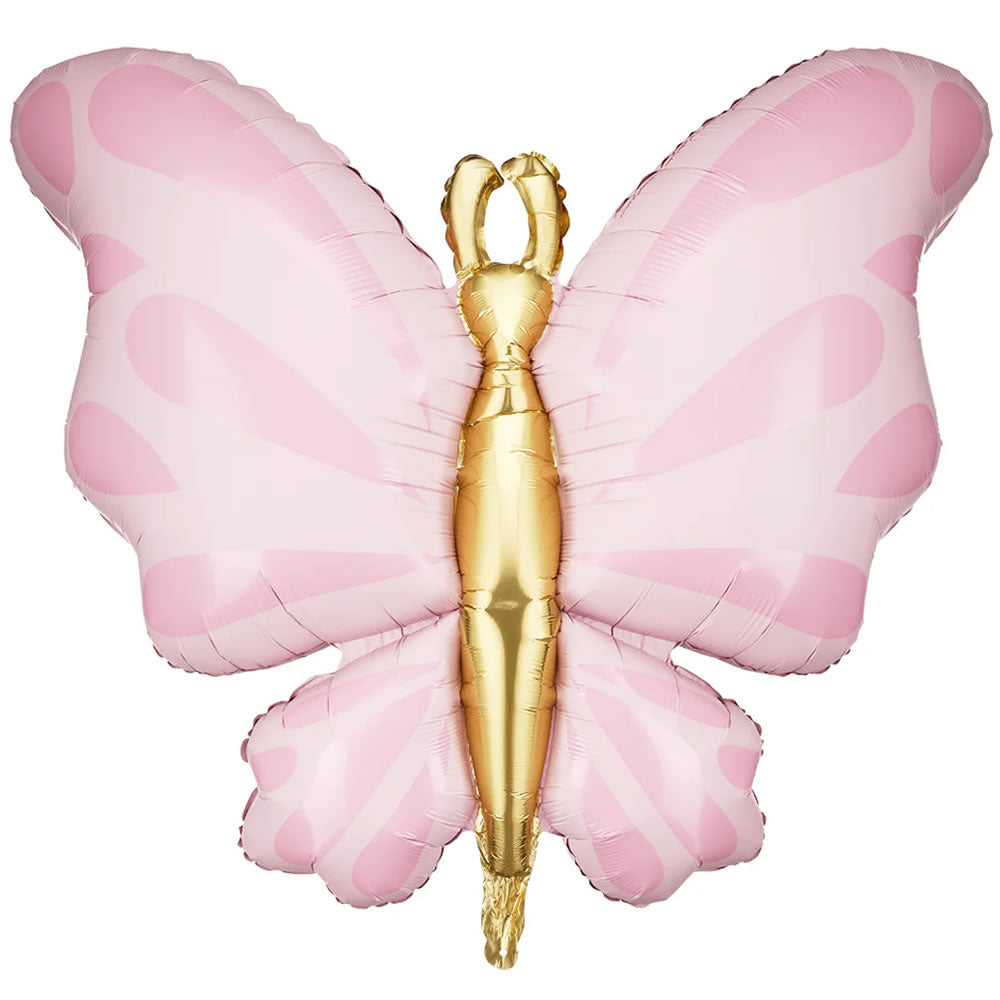 Large Butterfly Balloon - Pastel Pink