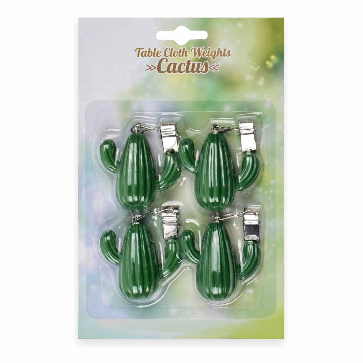 Cactus Tablecloth Weights, Set of 4