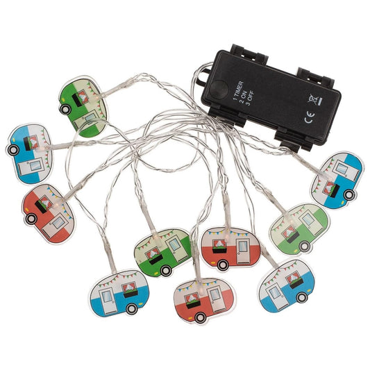 Caravan/Camper String Light Chain with 10 LED Bulbs