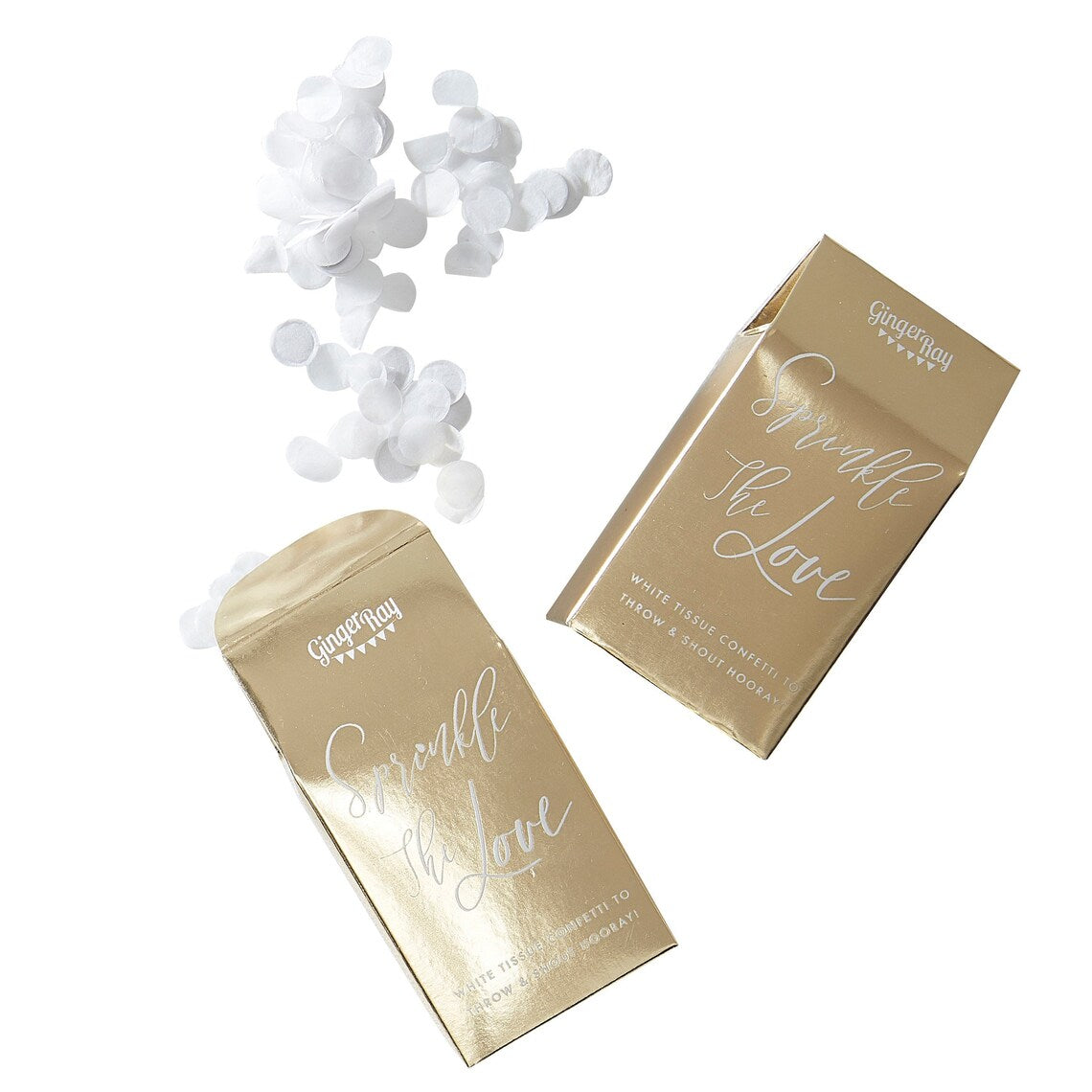 Gold Confetti Boxes