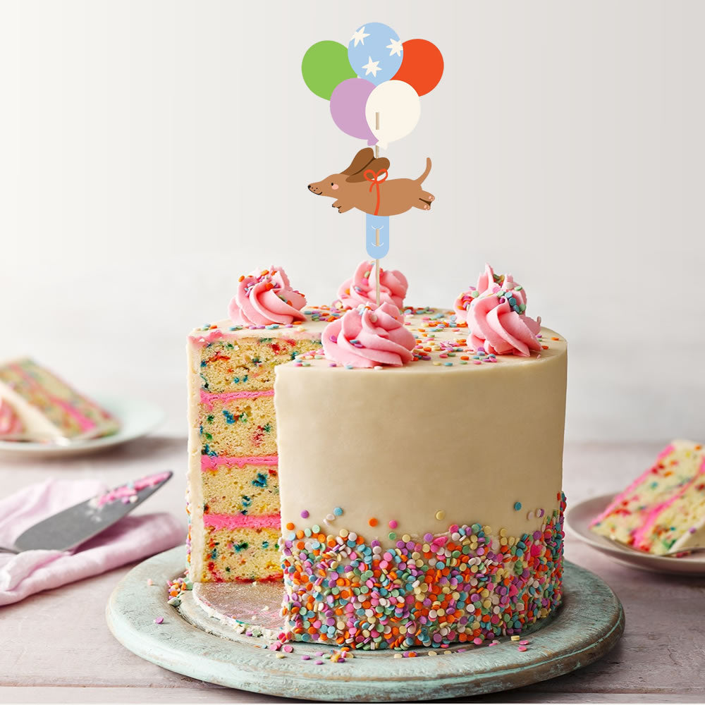 Dachshund Birthday Cake Topper